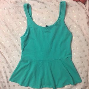 Sea foam green tank top